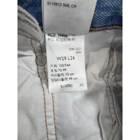 Levi’s 501 W29 L26 Distressed Light Wash Denim Jeans Women’s 29x26 Button Fly - Picture 3 of 16